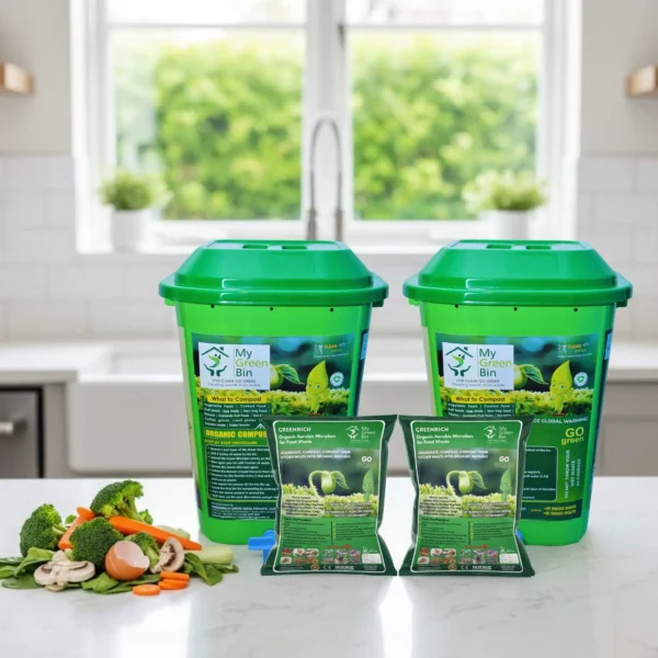 Home Composters 50 Ltr (1 set with 10 ltr microbes) -Organic Waste Composter
