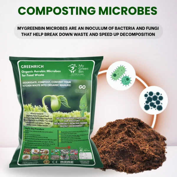 GRC 50 PP – 50 Ltr Home Composters (1 set with 10 ltr microbes) incl. Transportation - Image 6