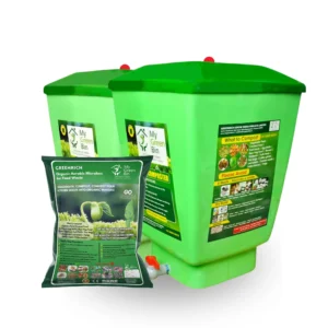Home Composters 50 Ltrs (1 Set with 10 ltr Microbes)- Organic Waste Composter